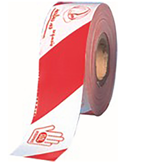 ROLLO BANDA SEÑLIZAR 200MT 4073.099 BLANCO/ROJO