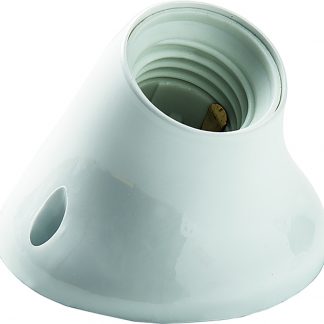 PORTALAMPARA 178 ZOCALO CURVO E27 BCO.4A