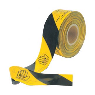 ROLLO BANDA SEÑALIZAR 250MT 4071.899 AMARILLO/NEGRO