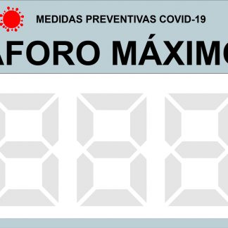 SEÃ‘AL SEG.AFORO MAXIMO 40X30CM 617