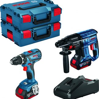 KIT GSR18V-28+GBH18V-21+CAR+2B 4AH+L-BOX