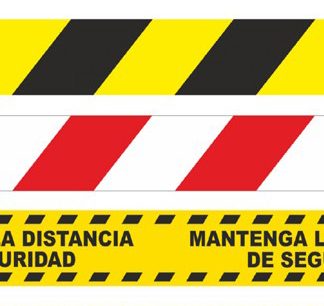 CINTA SEÑALIZAR 04120-33MX50MM ROJ/BCO