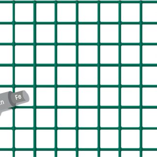 MALLA ELECTROSOLDADA GALVANIZADA REVESTIDA PVC VOLIPLAST13X13X1,2 25X1,00M