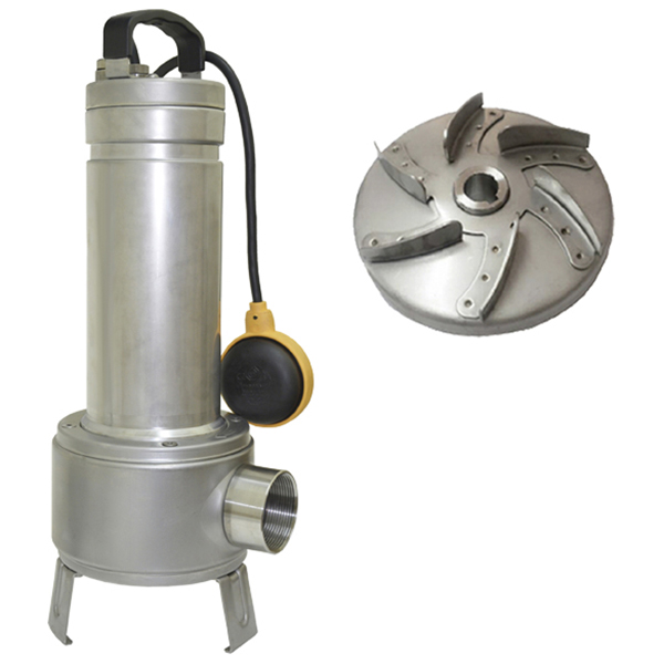 BOMBA SACI SUMERGIBLE AGUAS FECALES VORT 10M AUT 1HP