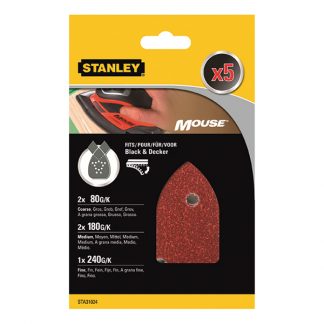 ACCESORIO STANLEY STA31024XJ 5 LIJAS PARA MOUSE G-SURTIDO