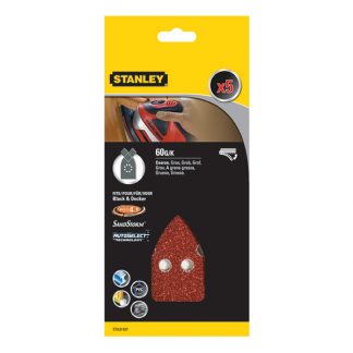 ACCESORIO STANLEY STA31437XJ 5 LIJAS TRIAANGULARES VELCRO G-060