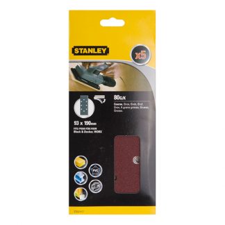 ACCESORIO STANLEY STA31517XJ 5 LIJAS 93X190 VELCRO G-080