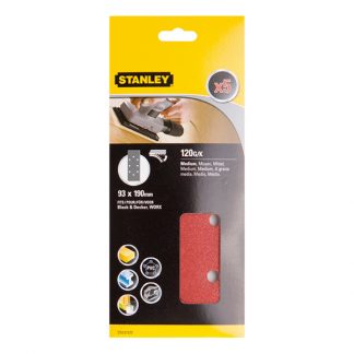 ACCESORIO STANLEY STA31522XJ 5 LIJAS 93X190 VELCRO G-120