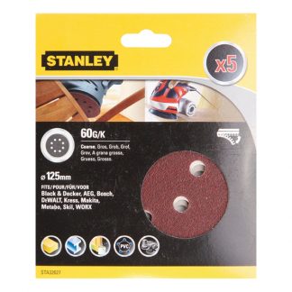 ACCESORIO STANLEY STA32027XJ 5 LIJAS 125 VELCRO G-060