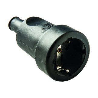 BASE 241 TT GOMA NEGRO IP20 16A-250V