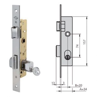 CERRADURA EMBUTIR 1964/6 AI