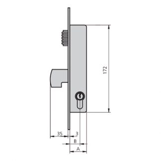 CERRADURA EMBUTIR 1990V-20/6 AI