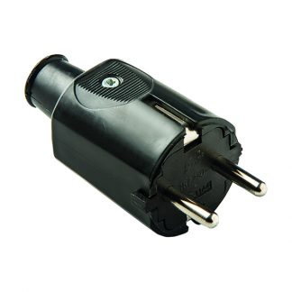 CLAVIJA 1133 TTL GOMA NEGRO 16A/250V