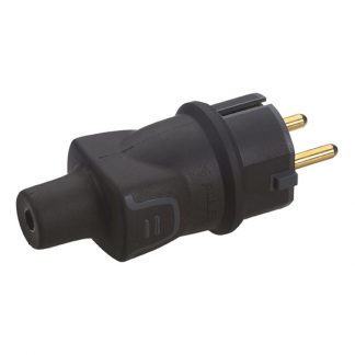 CLAVIJA CAUCHO 050196 2P+T 230V/16A NGR