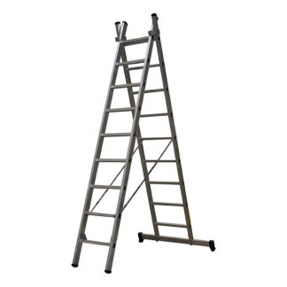 ESCALERA DOBLE ALUMINIO L66 4,25M 2X9P EN-131