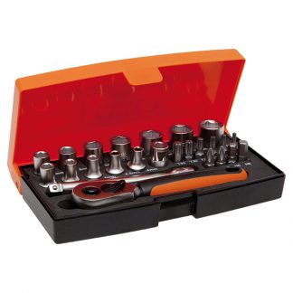 JGO.LLAVES VASO Y PUNTA SL25-1/4 25 PZAS