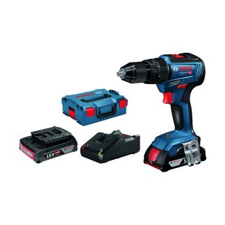 TALADRO PERCUTOR GSB18V-55 18V 2BATERIAS 2AH+L-BOXX