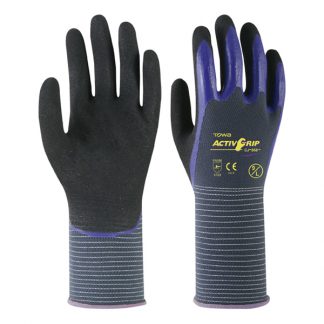 GUANTE NYLON ACTIVGRIP CJ568 GR/AZ
