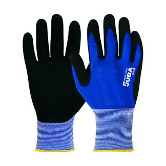 GUANTE NYLON/NITRILO PU H4115 AZ/NG