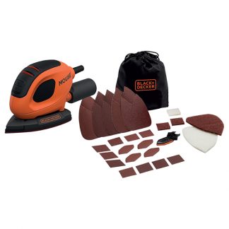 LIJADORA BLACK & DECKER MOUSE BEW230BC-QS 55W+BOLSA+ACC
